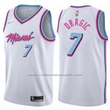 Maillot Miami Heat Goran Dragic #7 Ville 2017-18 Blanc