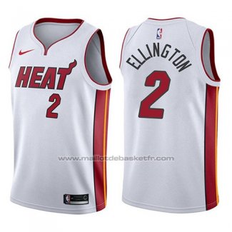 Maillot Miami Heat Wayne Ellington #2 Association 2017-18 Blanc