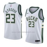 Maillot Milwaukee Bucks Ersan Ilyasova #23 Association 2018 Blanc