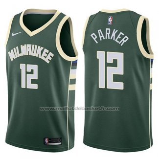 Maillot Milwaukee Bucks Jabari Parker #12 Motorcycles Harlry 2017-18 Vert