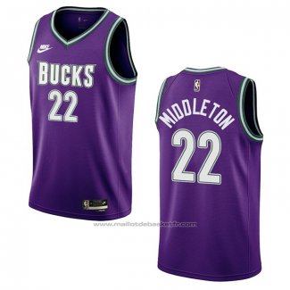 Maillot Milwaukee Bucks Khris Middleton #22 Classic 2022-23 Volet