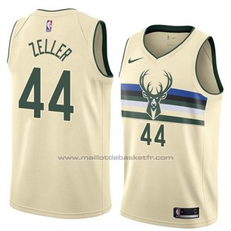 Maillot Milwaukee Bucks Tyler Zeller #44 Ville 2018 Crema