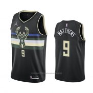 Maillot Milwaukee Bucks Wesley Matthews #9 Statement 2020-21 Noir