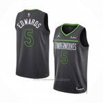 Maillot Minnesota Timberwolves Anthony Edwards #5 Statement 2022-23 Noir