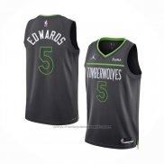 Maillot Minnesota Timberwolves Anthony Edwards #5 Statement 2022-23 Noir