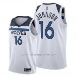 Maillot Minnesota Timberwolves James Johnson #16 Association 2019-20 Blanc