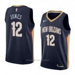 Maillot New Orleans Pelicans Jalen Jones #12 Icon 2018 Bleu