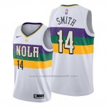 Maillot New Orleans Pelicans Jason Smith #14 Ville Blanc