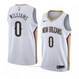 Maillot New Orleans Pelicans Troy Williams #0 Association 2018 Blanc