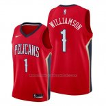 Maillot New Orleans Pelicans Zion Williamson #1 Statement 2019-20 Rouge