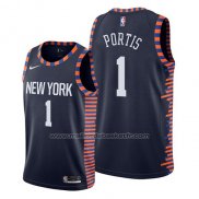 Maillot New York Knicks Bobby Portis #1 Ville 2019 Bleu