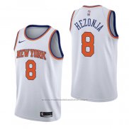 Maillot New York Knicks Mario Hezonja #8 Association Blanc