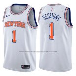 Maillot New York Knicks Ramon Sessions #1 Statement 2017-18 Blanc