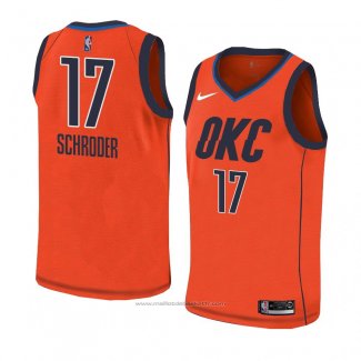 Maillot Oklahoma City Thunder Dennis Schroder #17 Earned 2018-19 Orange