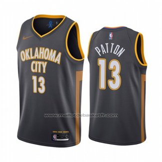 Maillot Oklahoma City Thunder Justin Patton #13 Ville Noir