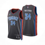 Maillot Oklahoma City Thunder Kenrich Williams #34 Ville 2022-23 Gris