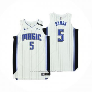 Maillot Orlando Magic Mohamed Bamba #5 Icon Authentique 2019-20 Blanc