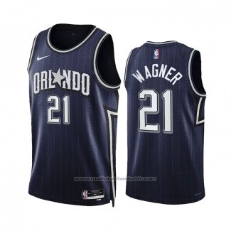 Maillot Orlando Magic Moritz Wagner #21 Ville 2023-24 Bleu