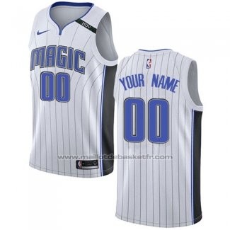 Maillot Orlando Magic Personnalise 17-18 Blanc