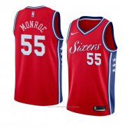 Maillot Philadelphia 76ers Greg Monroe #55 Statement 2018 Rouge