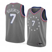 Maillot Philadelphia 76ers Haywood Highsmith #7 Ville 2018-19 Gris