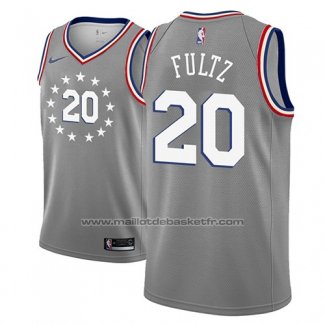 Maillot Philadelphia 76ers Markelle Fultz #20 Ville 2018-19 Gris