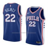 Maillot Philadelphia 76ers Richaun Holmes #22 Icon 2018 Bleu