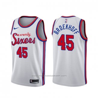 Maillot Philadelphia 76ers Ryan Broekhoff #45 Classic Blanc