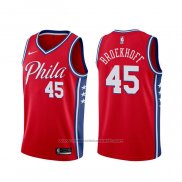 Maillot Philadelphia 76ers Ryan Broekhoff #45 Statement Rouge