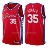 Maillot Philadelphia 76ers Trevor Booker #35 Statement 2017-18 Rouge