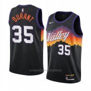 Maillot Phoenix Suns Kevin Durant #35 Ville 2020-21 Noir