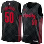 Maillot Portland Trail Blazers Caleb Swanigan #50 Ville 2018 Noir