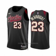 Maillot Portland Trail Blazers Ish Wainright #23 Ville 2023-24 Noir