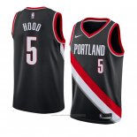 Maillot Portland Trail Blazers Rodney Hood #5 Icon 2018 Noir