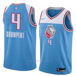 Maillot Sacramento Kings Iman Shumpert #4 Ville 2018 Bleu