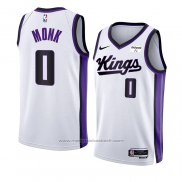 Maillot Sacramento Kings Malik Monk #0 Association 2023-24 Blanc