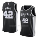 Maillot San Antonio Spurs Jakob Poeltl #42 Icon 2018 Noir