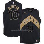 Maillot Toronto Raptors Derozan #10 Ville 2017-18 Noir