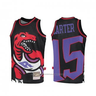 Maillot Toronto Raptors Vince Carter #15 Mitchell & Ness Big Face Noir