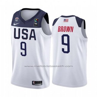 Maillot USA Jaylen Brown 2019 FIBA Basketball World Cup Blanc