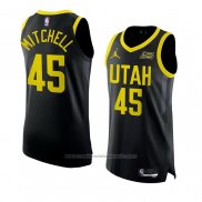 Maillot Utah Jazz Donovan Mitchell #45 Statement Authentique 2022-23 Noir