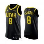 Maillot Utah Jazz Jarred Vanderbilt #8 Statement Authentique 2022-23 Noir