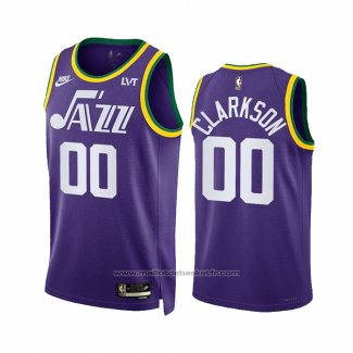 Maillot Utah Jazz Jordan Clarkson #00 Classic 2023-24 Volet