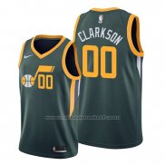 Maillot Utah Jazz Jordan Clarkson #00 Earned Edition Vert