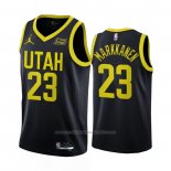 Maillot Utah Jazz Lauri Markkanen #23 Statement 2022-23 Noir