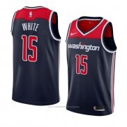 Maillot Washington Wizards Okaro White #15 Statement 2018 Noir