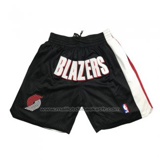 Short Portland Trail Blazers Just Don Noir