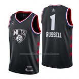 Maillot All Star 2019 Brooklyn Nets Dangelo Russell #1 Noir