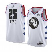 Maillot All Star 2019 Minnesota Timberwolves Derrick Rose #25 Blanc