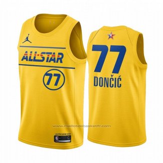 Maillot All Star 2021 Dallas Mavericks Luka Doncic #77 Or